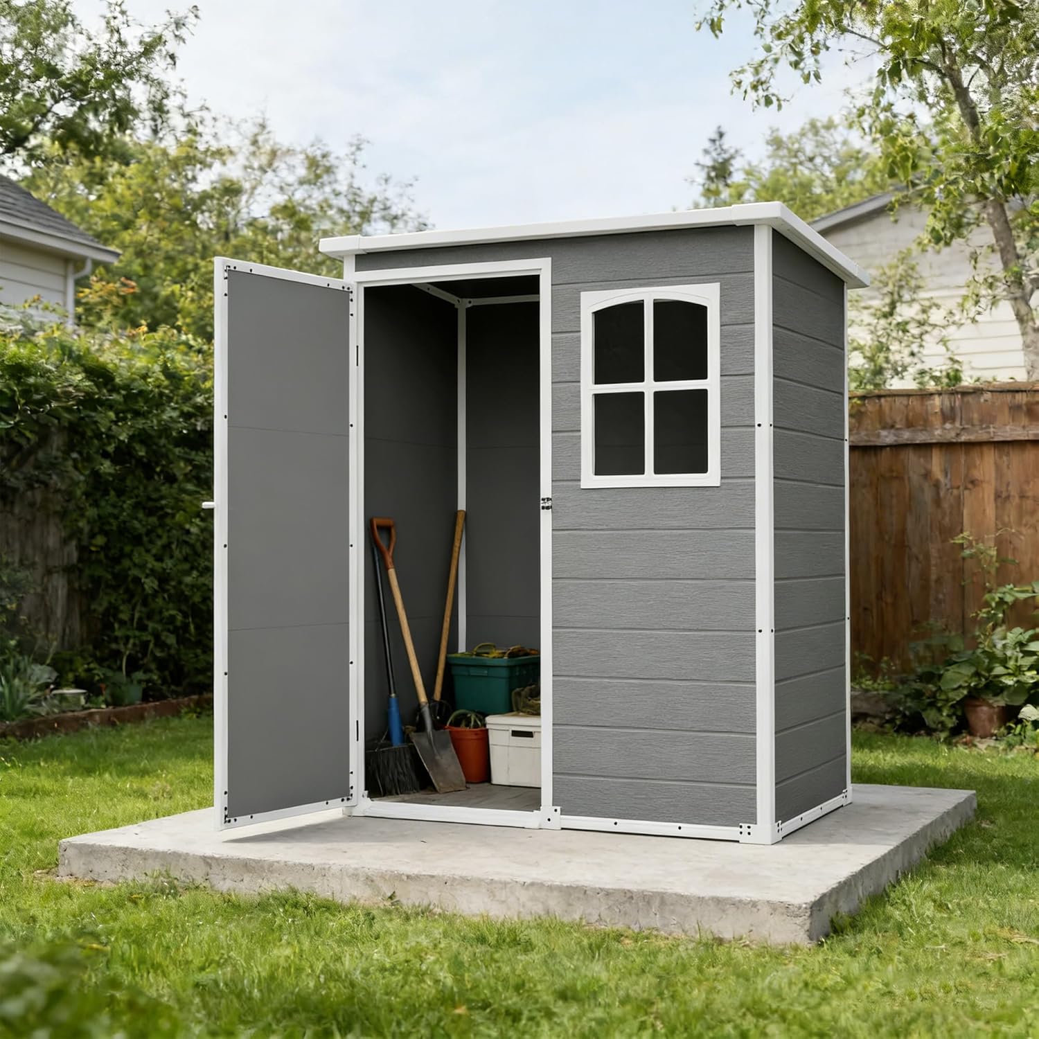 Gardening Tool - Resin Outdoor Storage Shed Kit Plastic