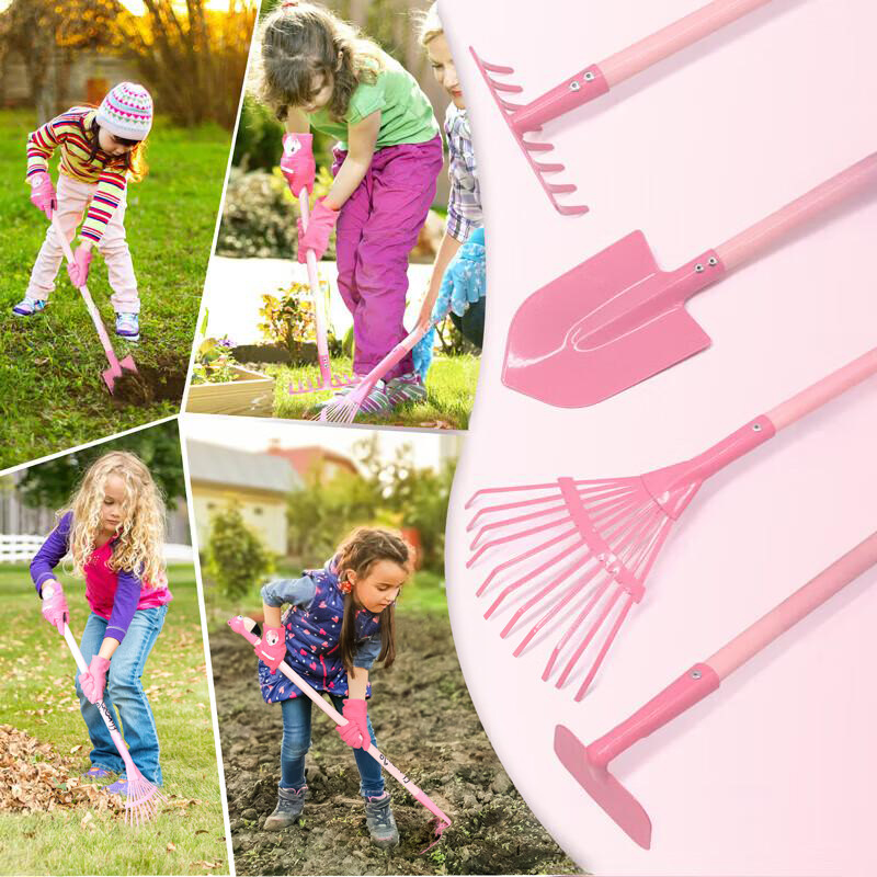 Gardening Tools Pink - 1/4pcs Mini Garden Tool Set Toy