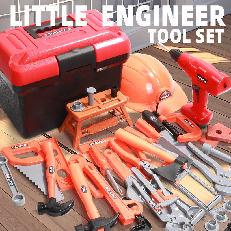 Gardening Tools For Toddlers - Children's Engineering Kit with Realistic Screws/Nuts/