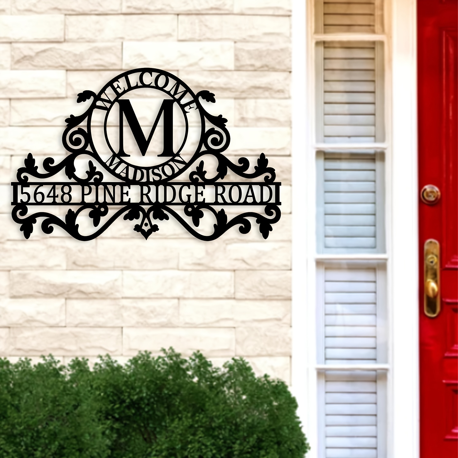 Gardening Tools Store - Custom Metal Outdoor/Indoor Address Number Plaques,