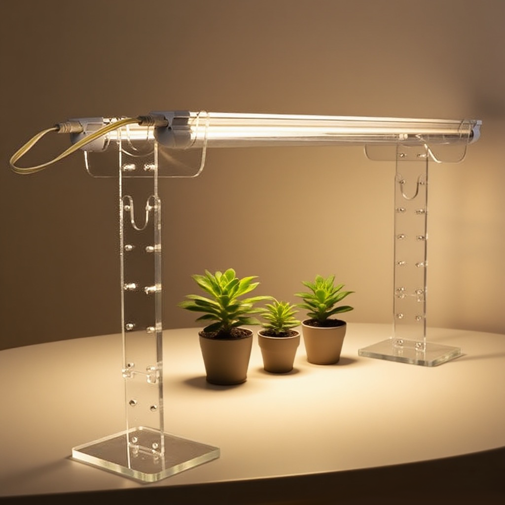 Gardening Tools Rack - Adjustable Grow Light Stand Rack Plant