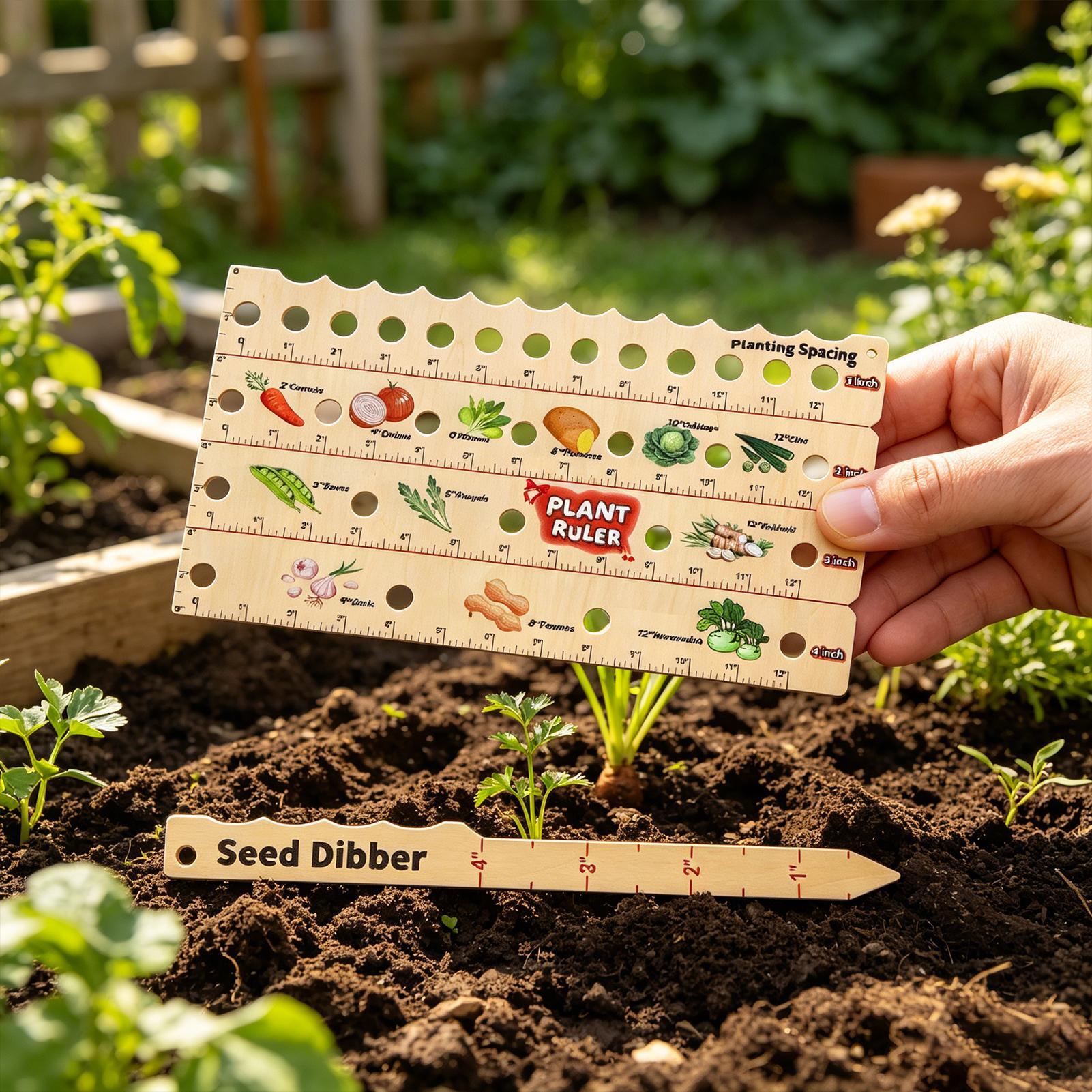 Wooden Plant Spacing Ruler Gar - Gardening Tools Wooden 评论和价格