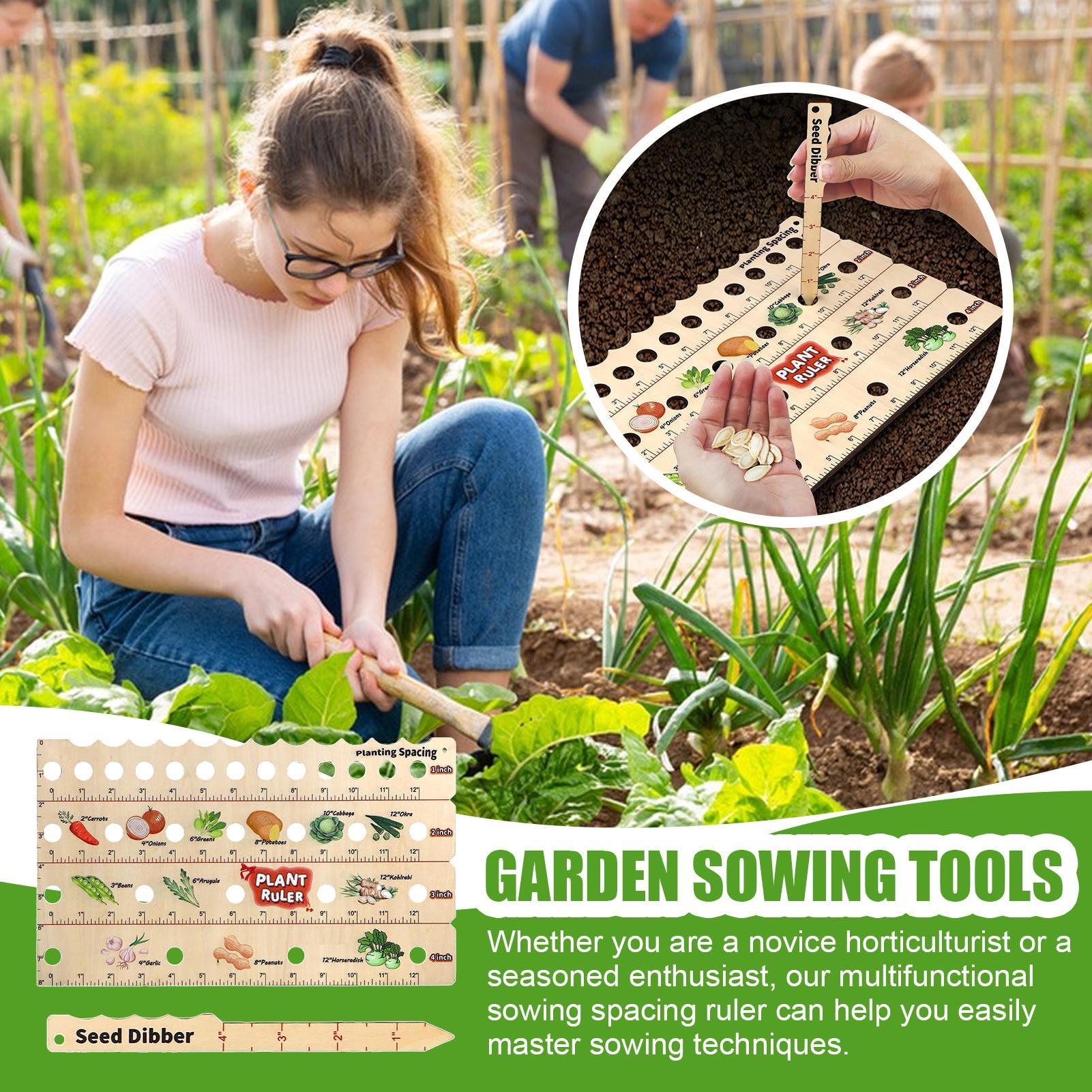 Wooden Plant Spacing Ruler Gar - Gardening Tools Wooden 评论和价格