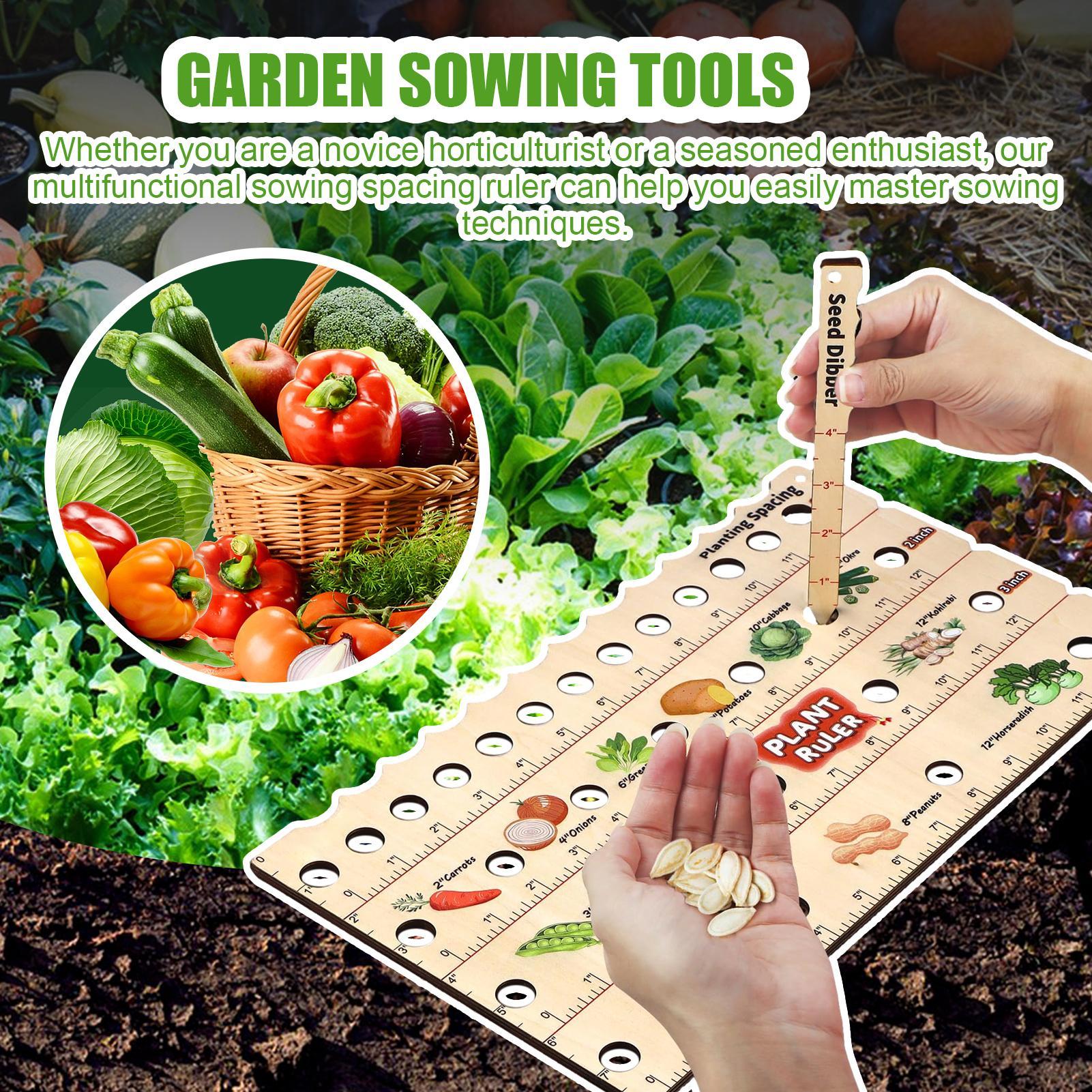 Wooden Plant Spacing Ruler Gar - Gardening Tools Wooden 评论和价格