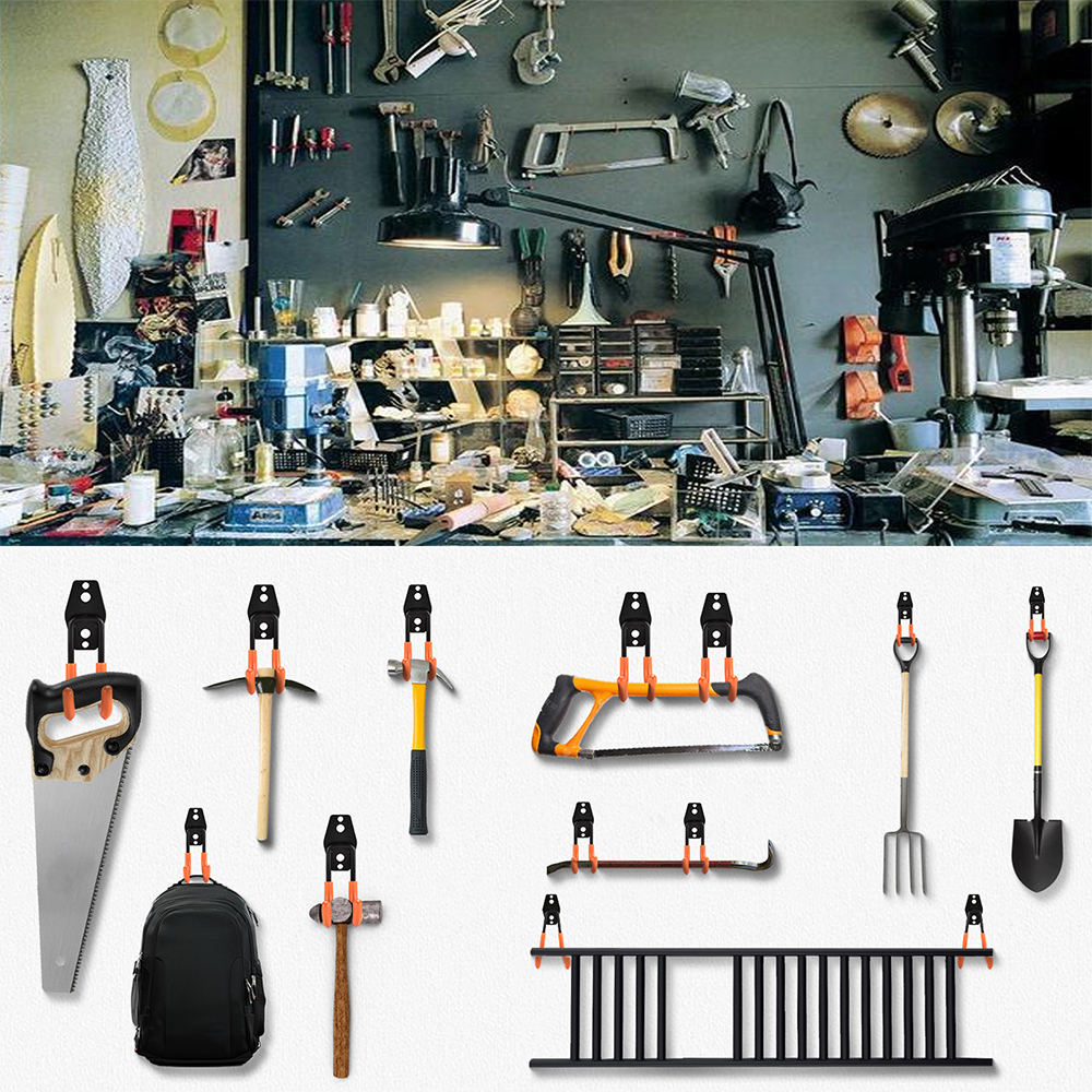Heavy Duty Wall Mount Metal Ho - Gardening Tools Organizer 评论和价格