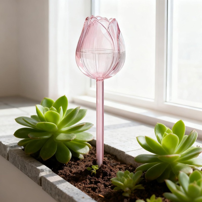 Pink Tulip Plant Watering Ball - Gardening Tools Pink 评论和价格