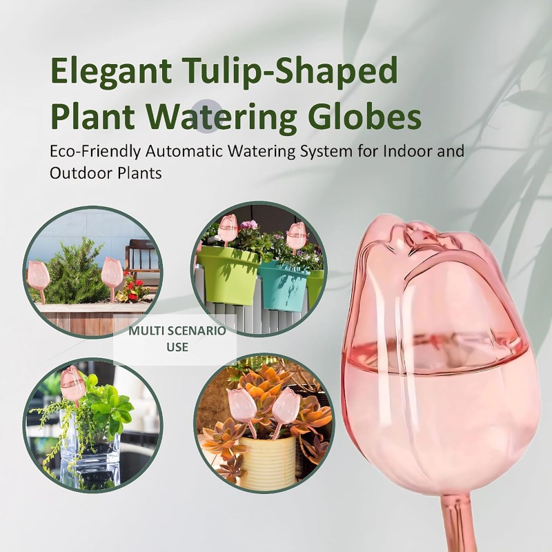 Pink Tulip Plant Watering Ball - Gardening Tools Pink 评论和价格