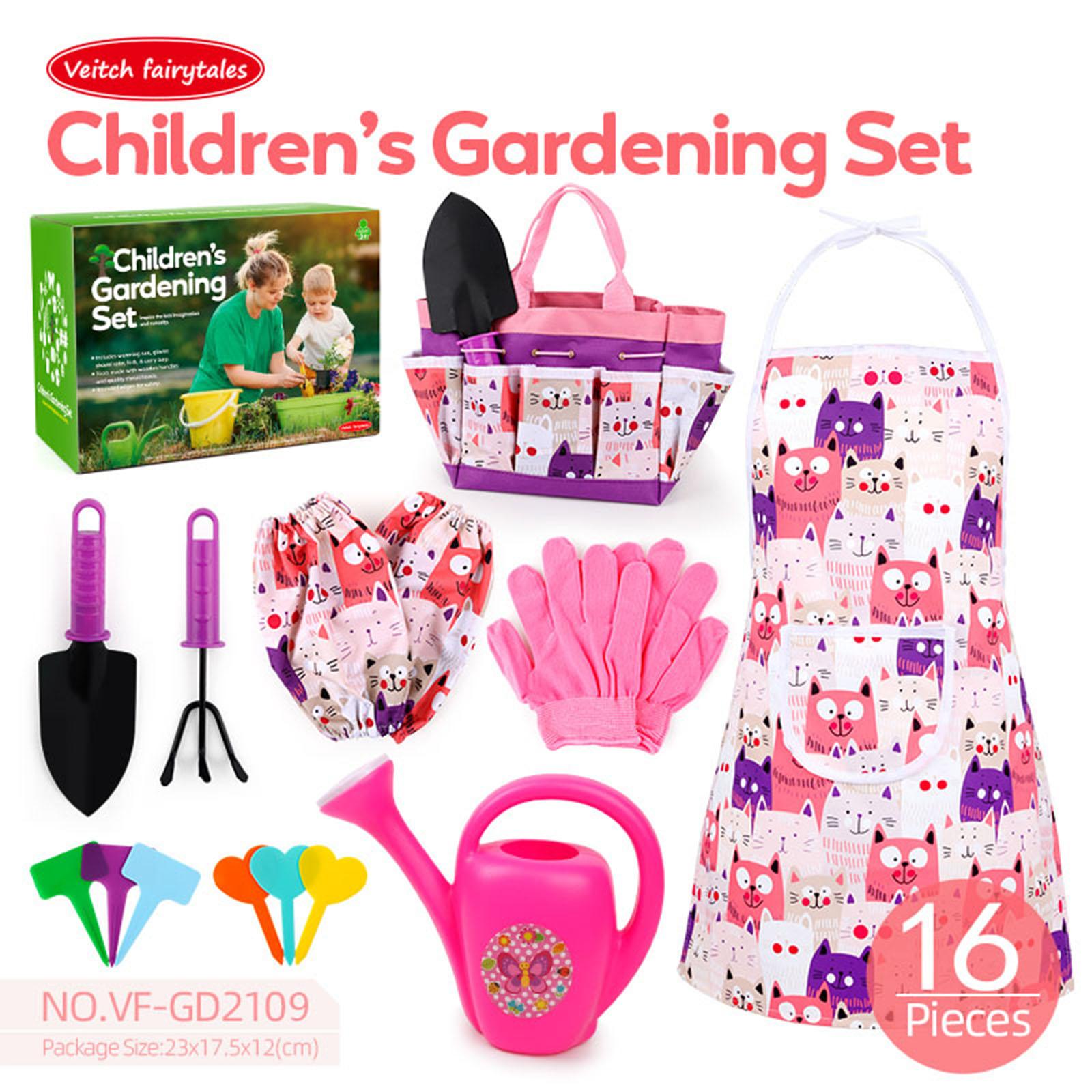 Kids Garden Tool Set with Tote - Gardening Tools For Toddlers 评论和价格