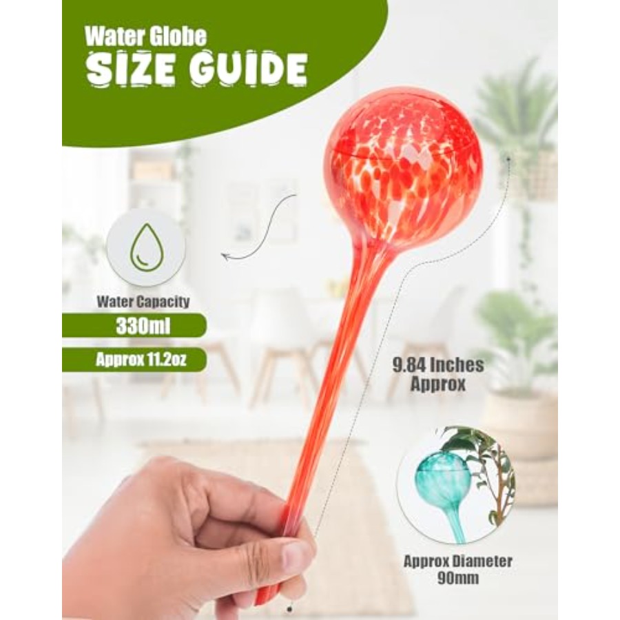 Iridescent Self Watering Globe - Self-Watering Planter 评论和价格