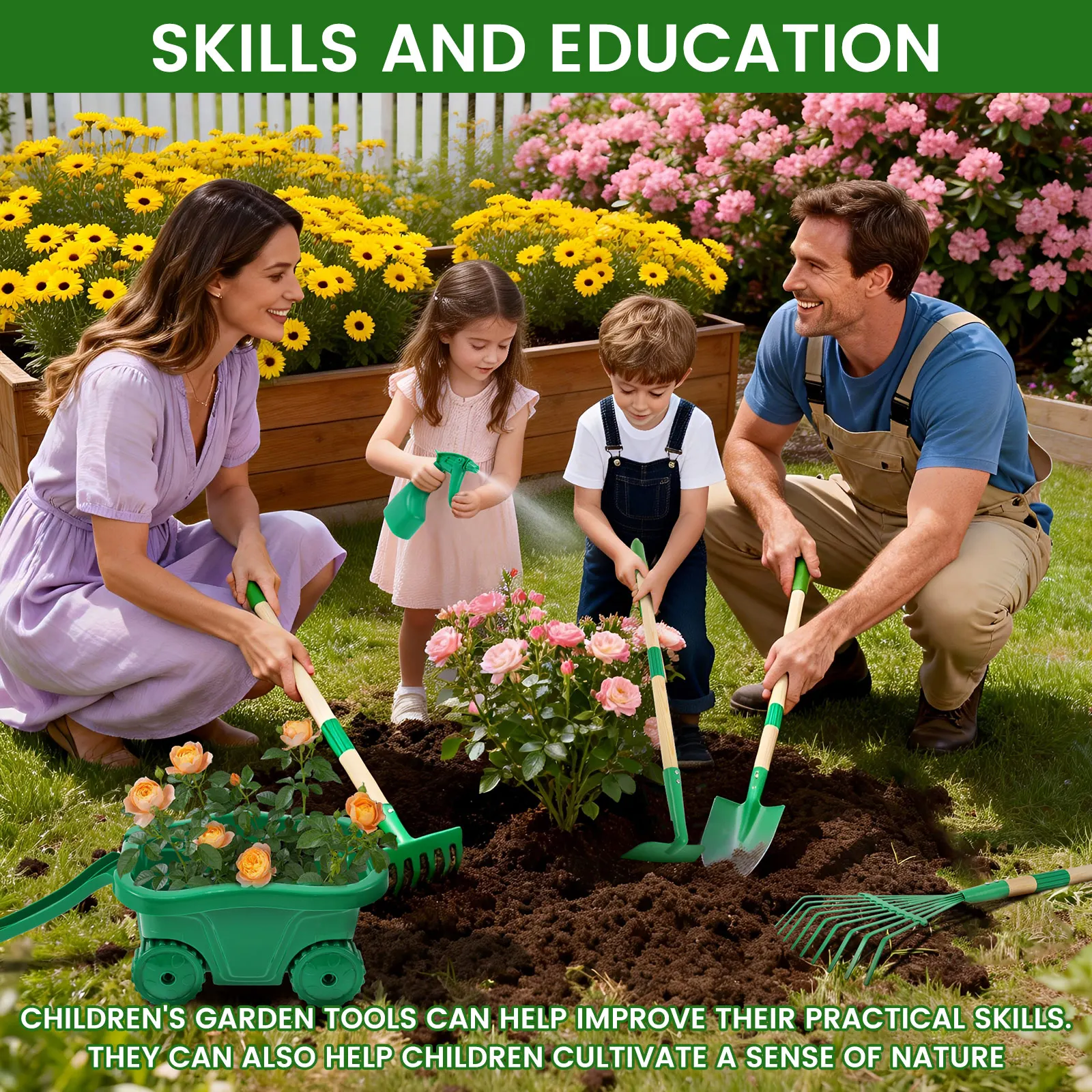 6/7Pcs Kids Gardening Tools Se - Gardening Tools For Toddlers 评论和价格