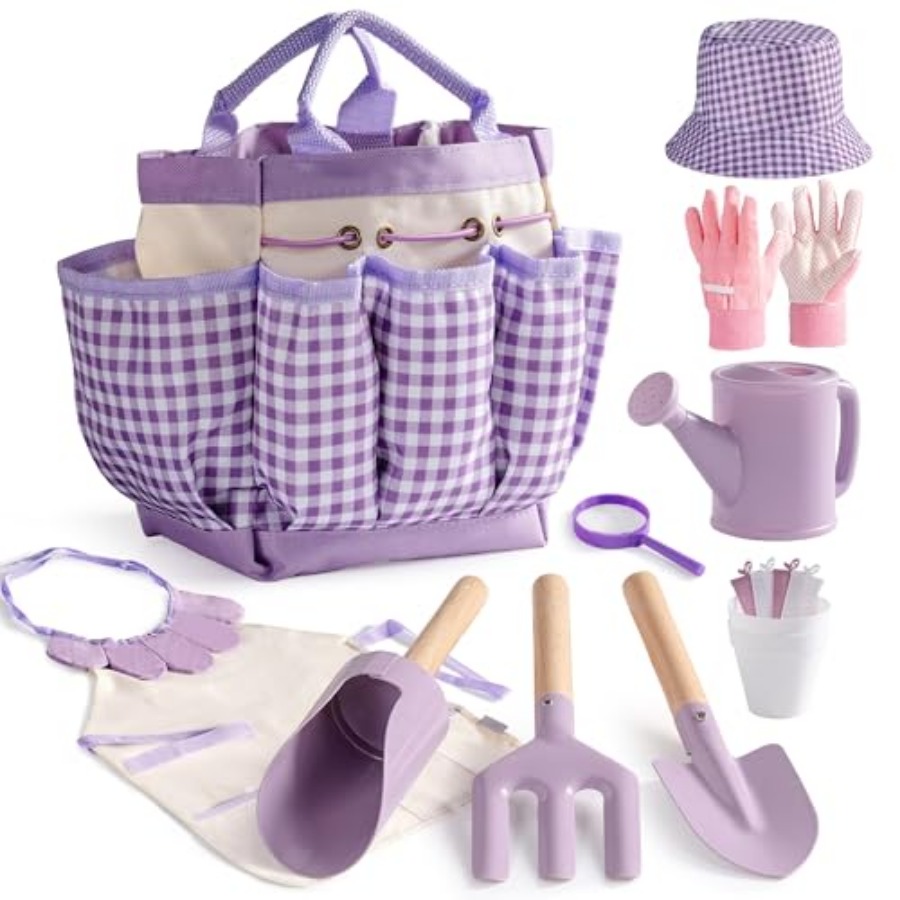 Gardening Set, 17PCS Toddler G - Gardening Tools For Toddlers 评论和价格