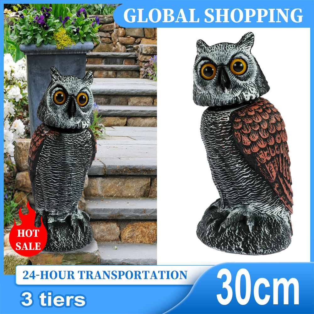 Fake Owl Decoy Plastic Owl Sca - Gardening Tools Store 评论和价格