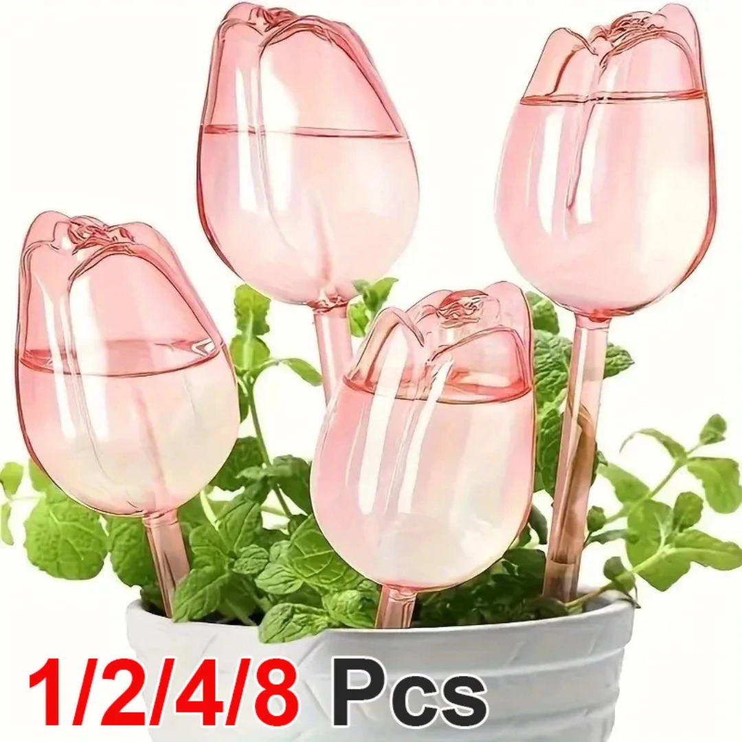 Pink Tulip Plant Watering Ball - Gardening Tools Pink 评论和价格