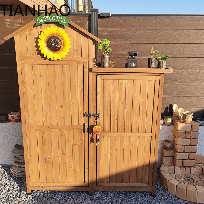Outdoor lockers Solid wood ant - Gardening Tools Wooden 评论和价格