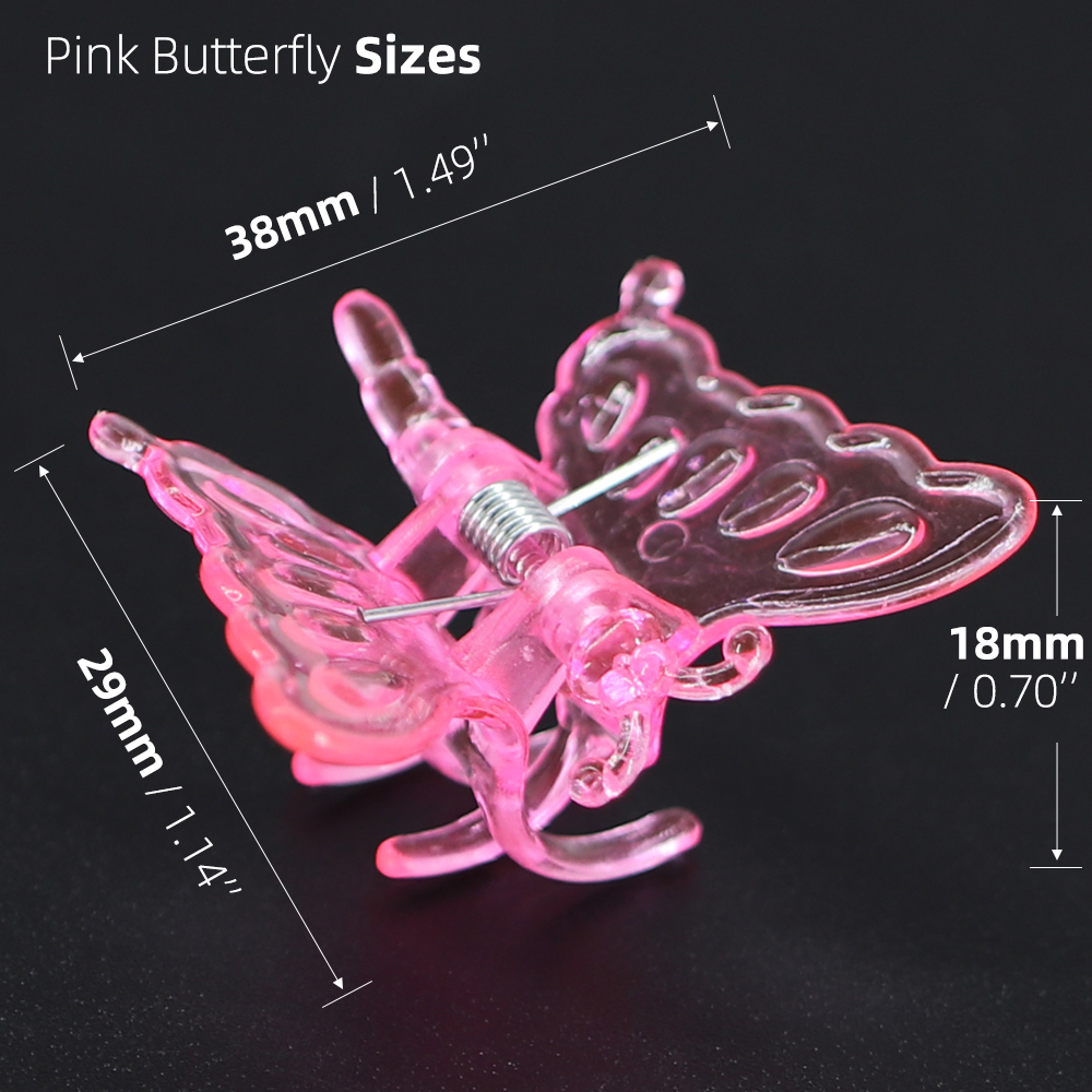 18-48PCS Colorful Butterfly Cl - Gardening Tool Diy 评论和价格