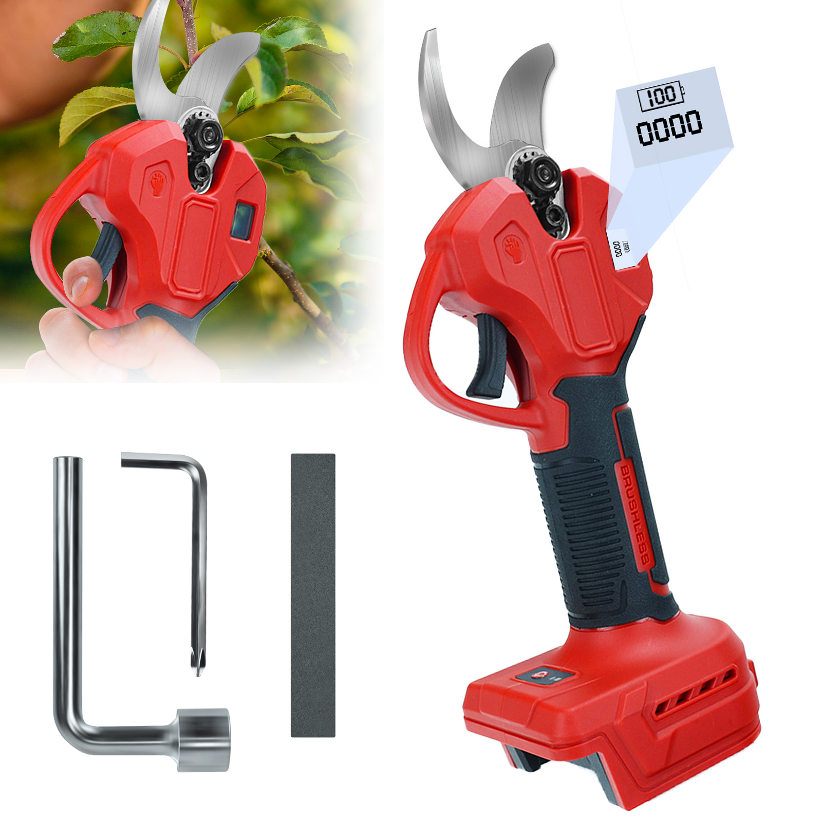 30mm Brushless Electric Prunin - Gardening Tool Diy 评论和价格