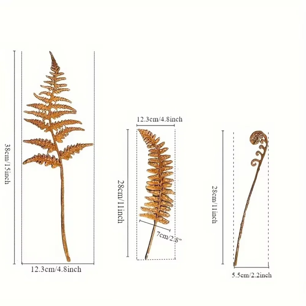 Rusty Fern Leaves Garden Stake - Gardening Tools Store 评论和价格