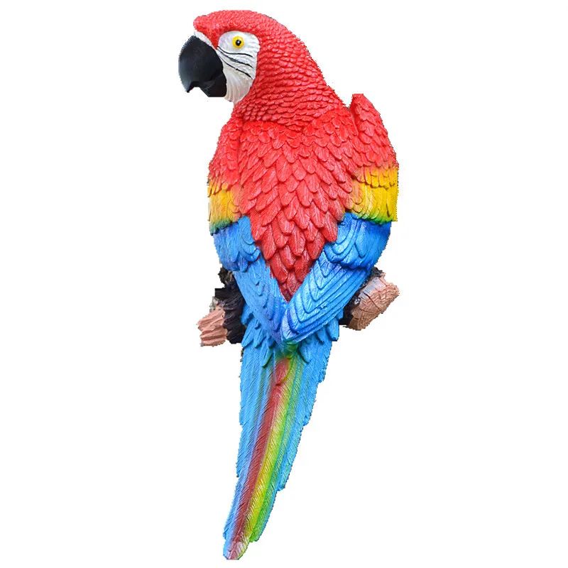 Resin Parrot Statue Wall Mount - Gardening Tools Store 评论和价格