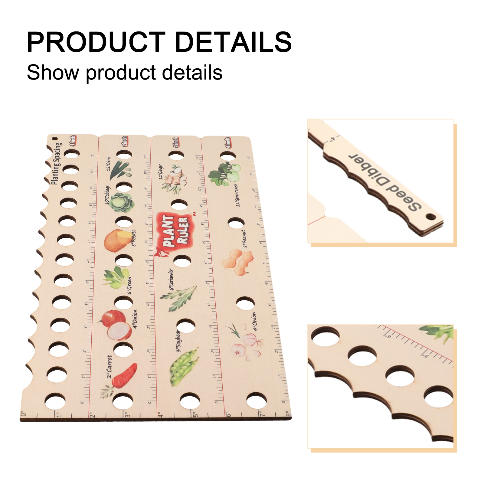 High Quality Plant Ruler Plant - Gardening Tools Wooden 评论和价格