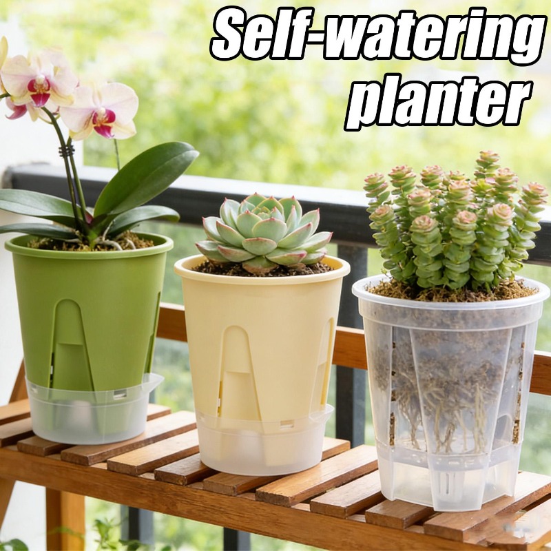 Self Watering Planter Pot Tray - Root Watering Spike 评论和价格