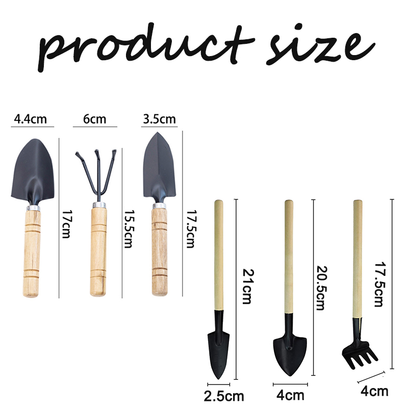 3Pcs Mini Gardening Tool Set w - Gardening Tools Wooden 评论和价格