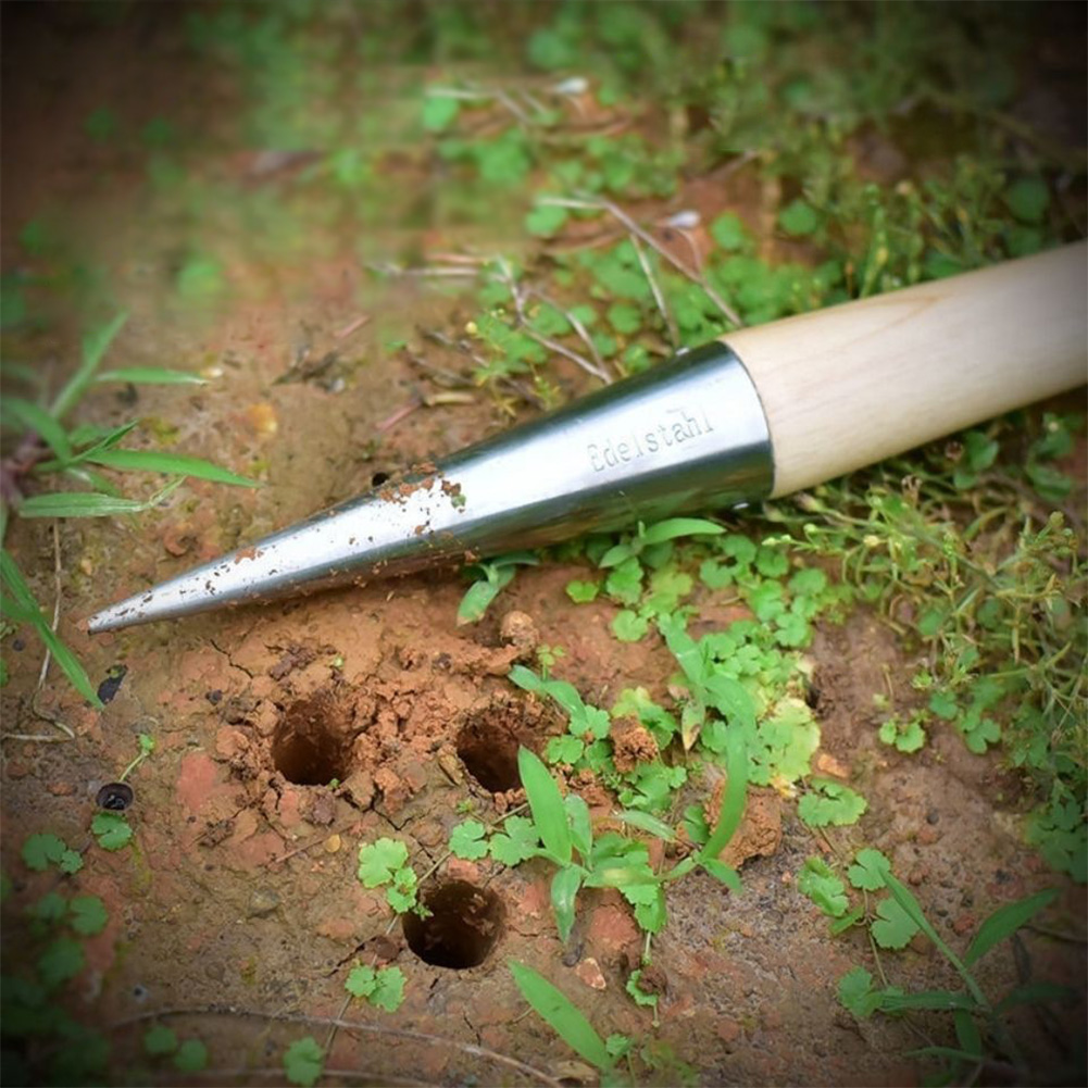 Hand Dibber Garden Tool Stainl - Gardening Tools Wooden 评论和价格