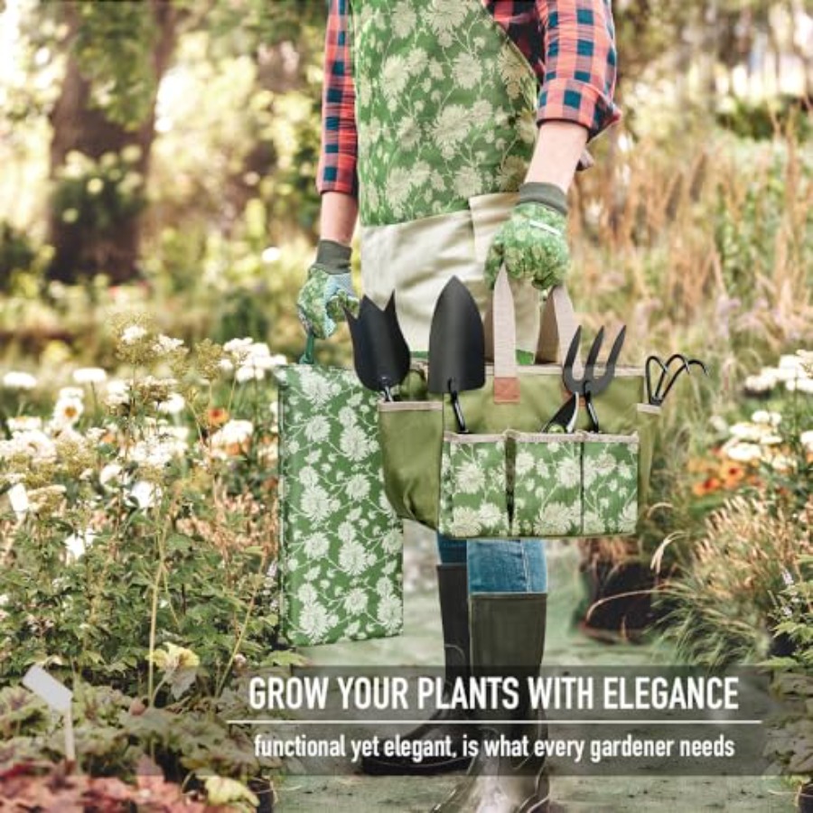 Garden Tools Set, 8 Piece, Hea - Gardening Tools Wooden 评论和价格