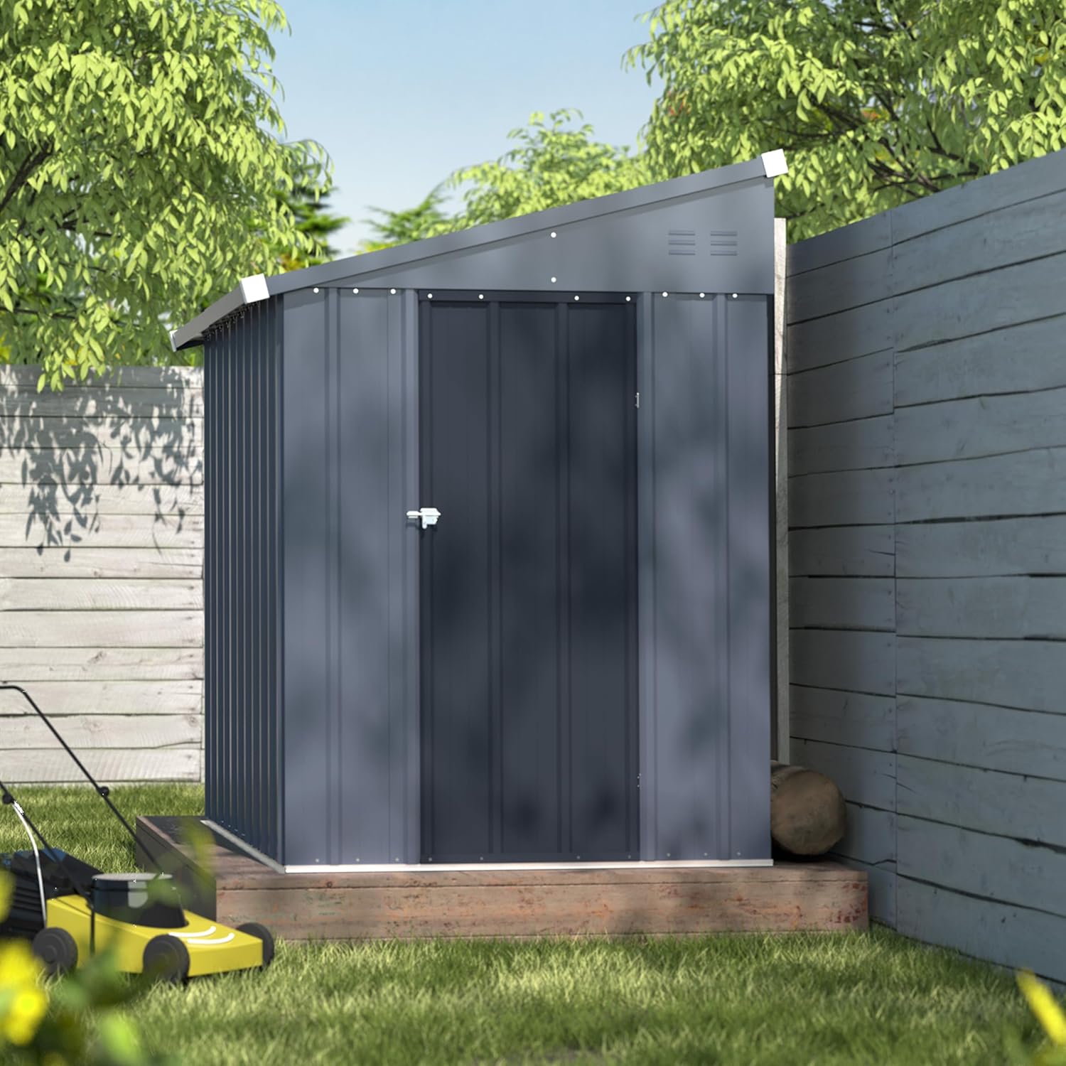 4x6FT Metal Outdoor Storage Sh - Gardening Tool 评论和价格