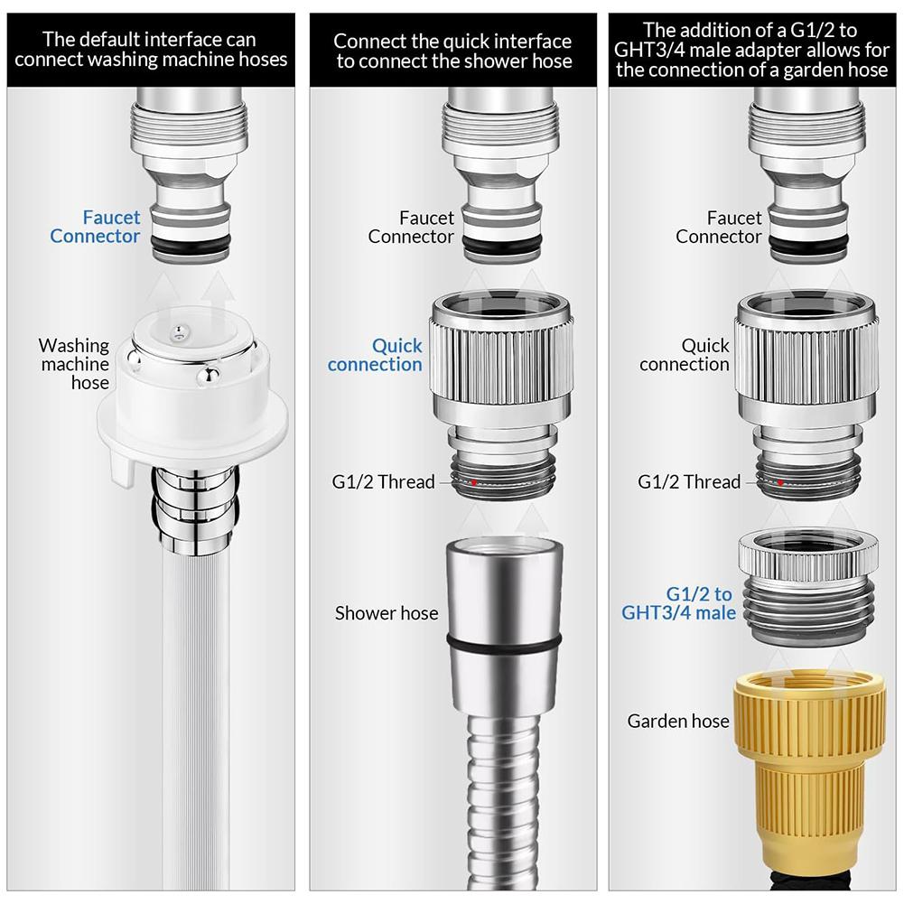 Faucet Adapter Set for Garden  - Gardening Tools Gifts 评论和价格