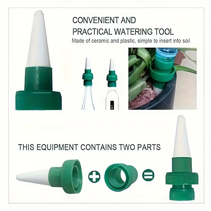 4Pcs Automatic Plant Drip Irri - Root Watering Spike 评论和价格