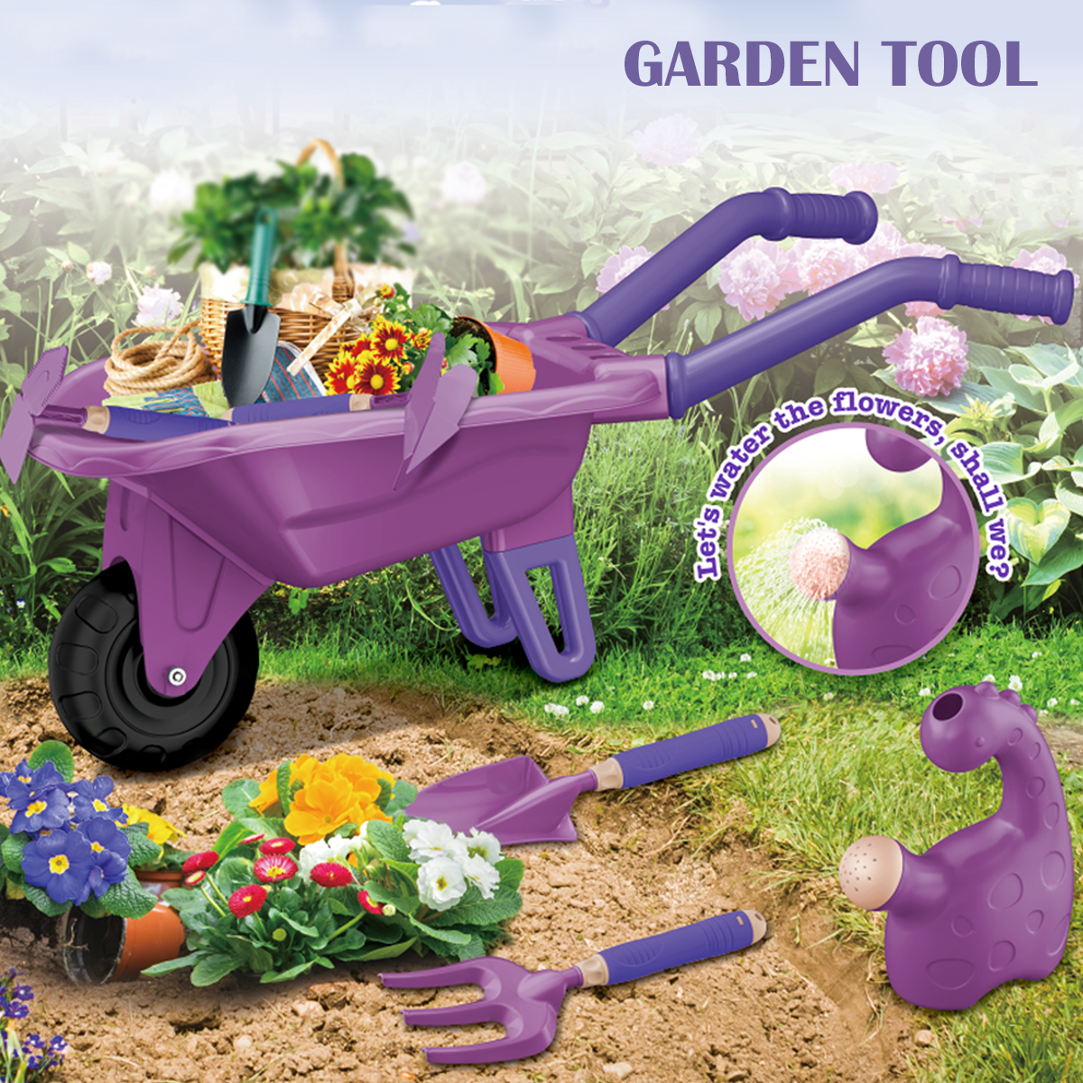 Gardening Tool Set Toys for ki - Gardening Tools For Toddlers 评论和价格