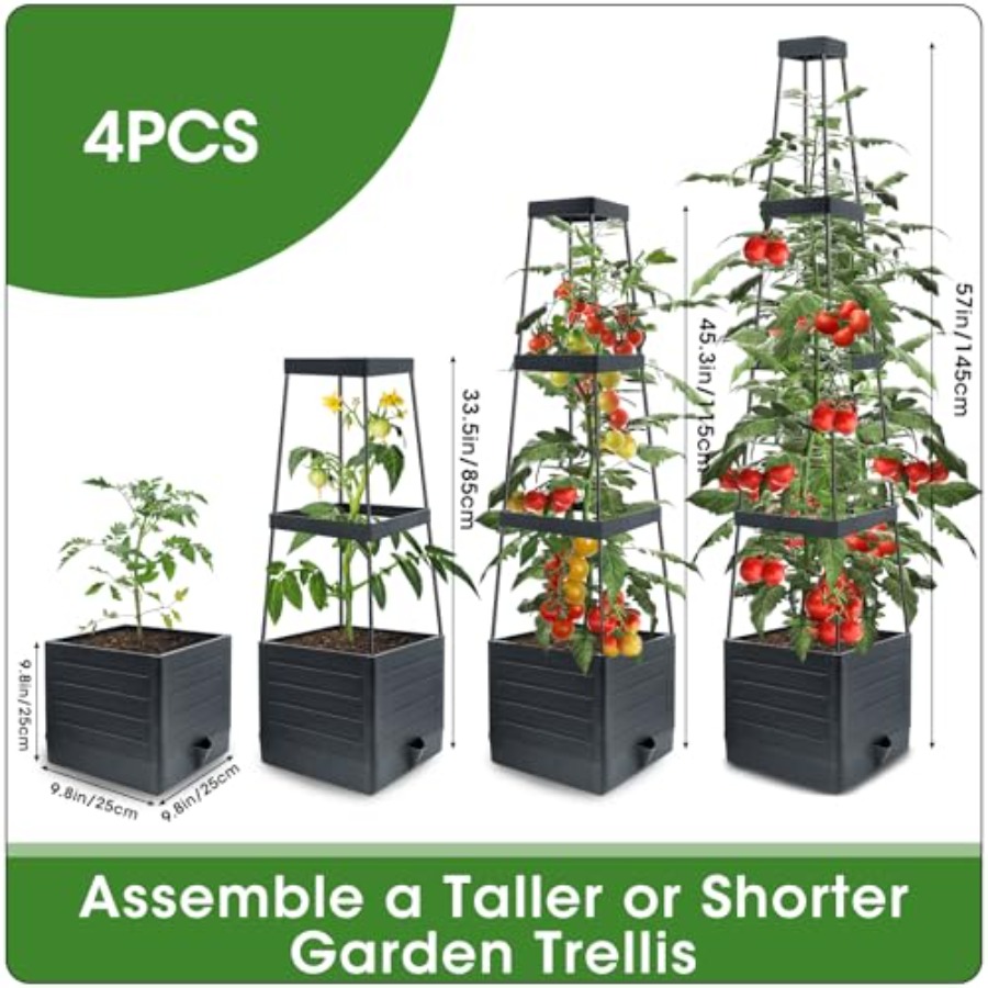 Outdoor tomato planter boxes w - Self-Watering Planter 评论和价格