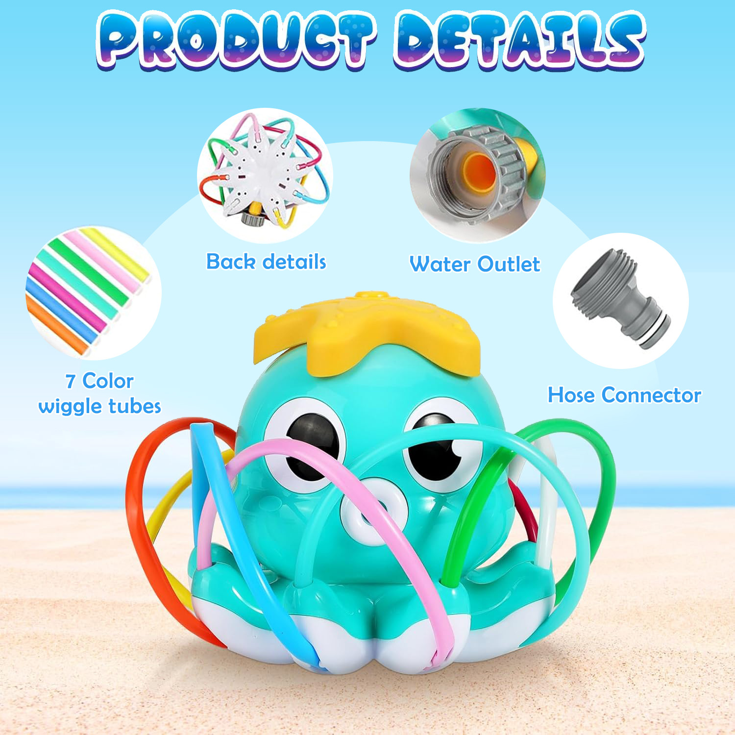 Octopus Sprinkler Water Spray  - Gardening Tools For Toddlers 评论和价格