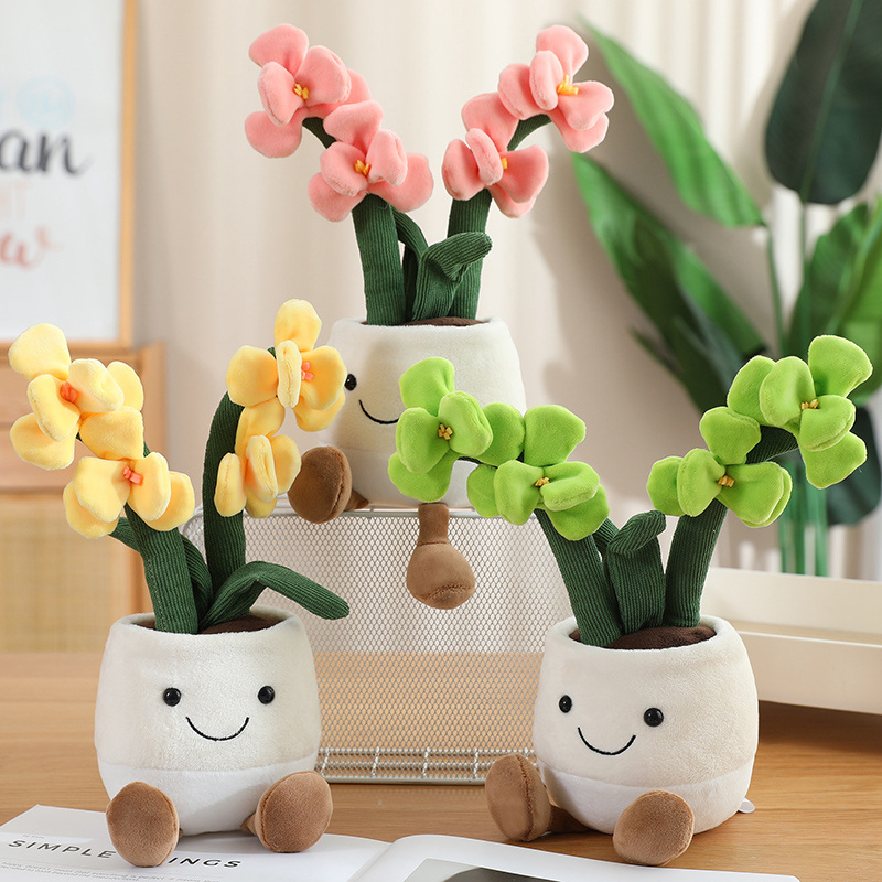 Kawaii Plush Potted Flower Toy - Orchid Potting Mix 评论和价格