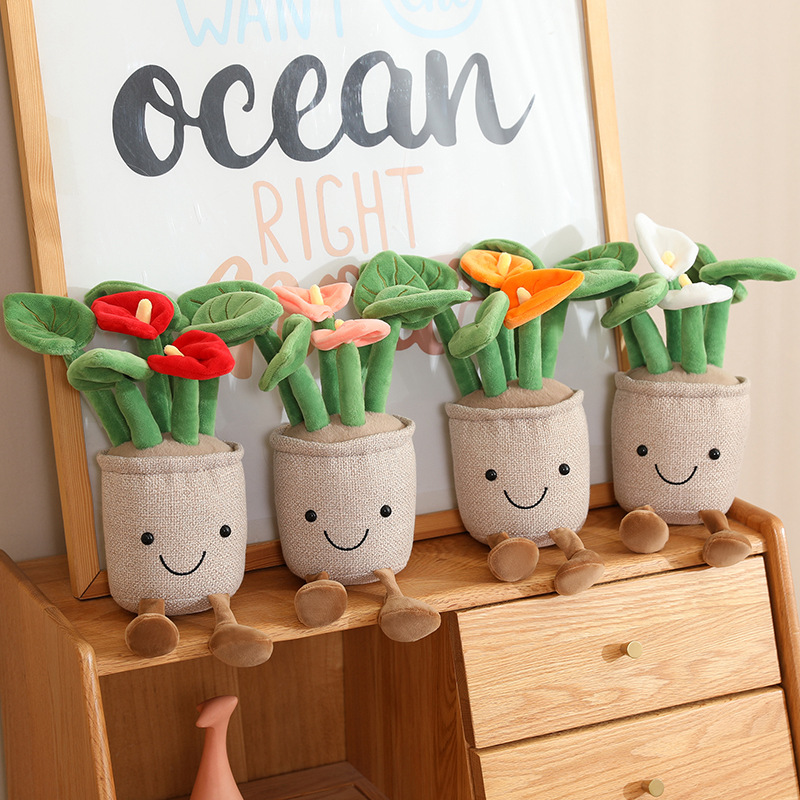 Kawaii Plush Potted Flower Toy - Orchid Potting Mix 评论和价格