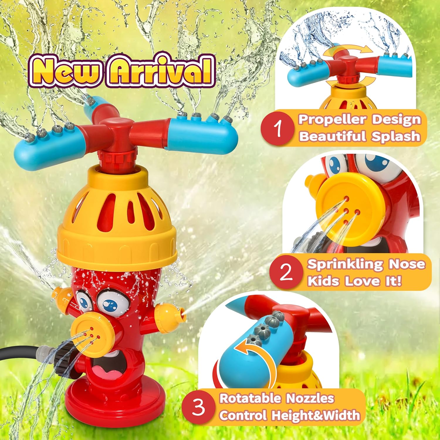 Water Spray Toy Hydrant Sprink - Gardening Tools For Toddlers 评论和价格