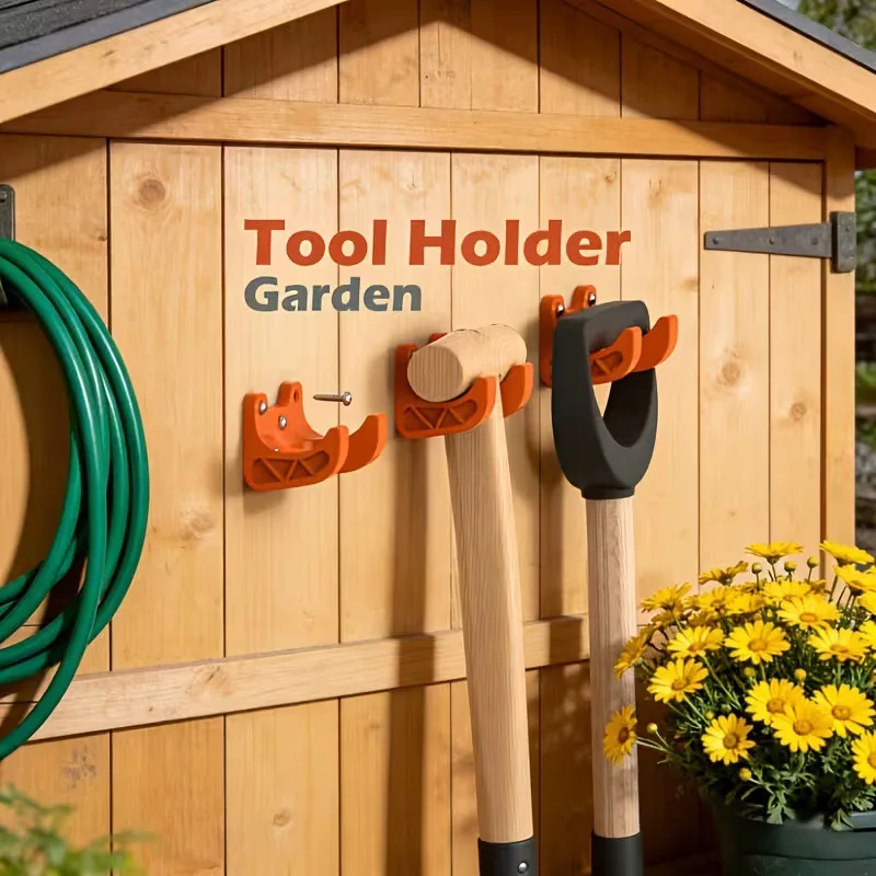 6Pcs Heavy Duty Wall Mount Gar - Gardening Tools Organizer 评论和价格