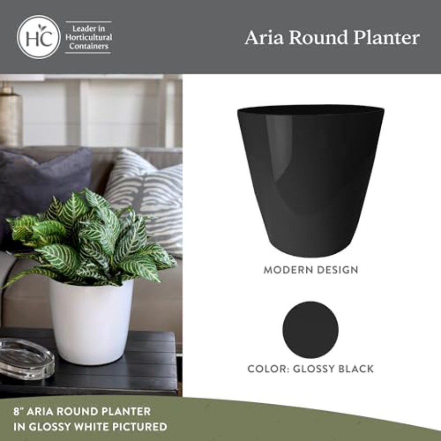 Aria Round Self-Watering Pot - - Self-Watering Planter 评论和价格
