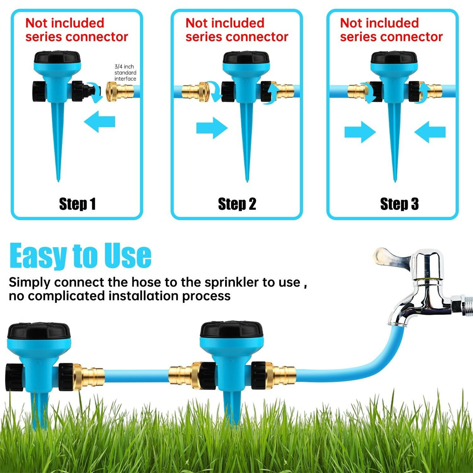 360 Degree Rotating Quick Conn - Gardening Yard Tools 评论和价格