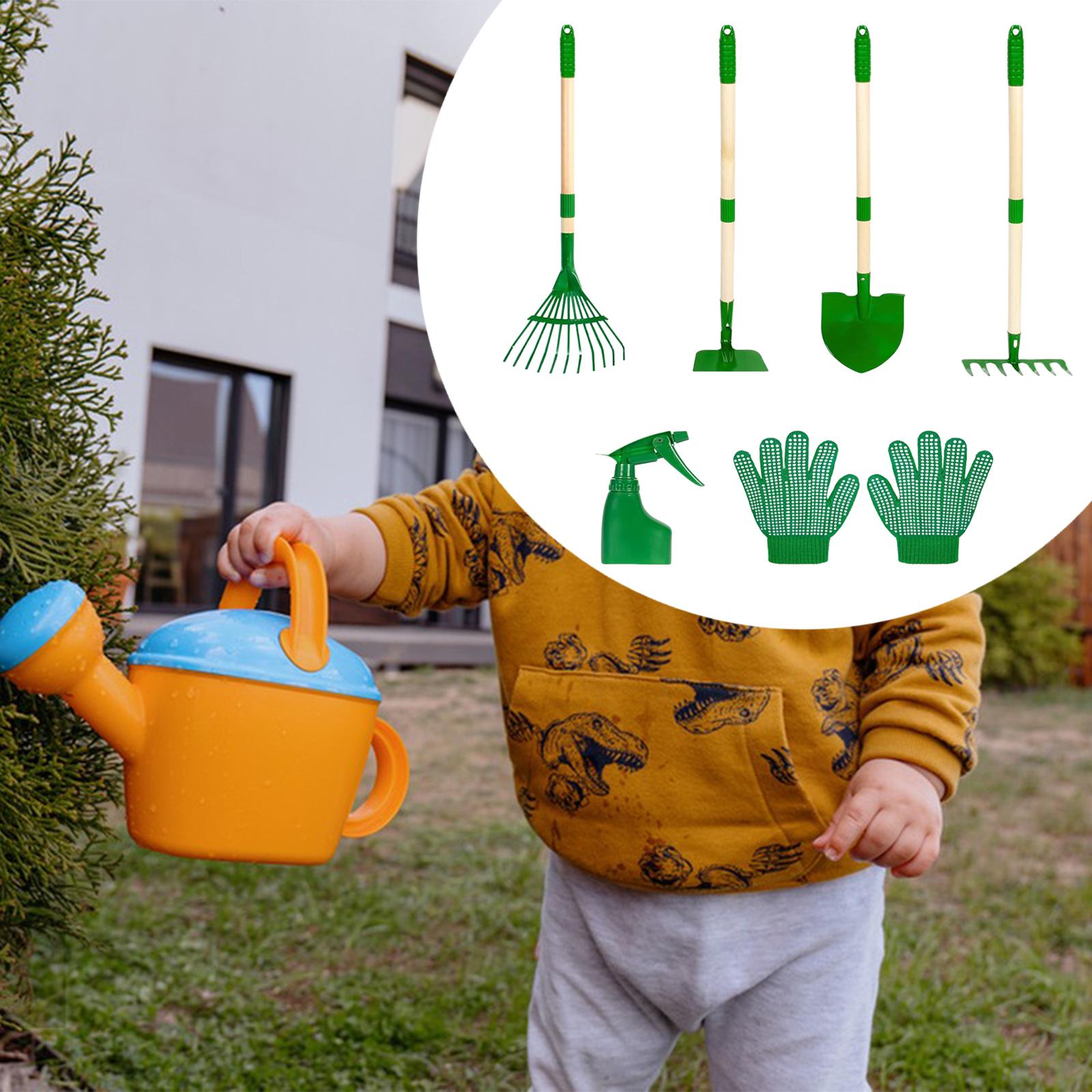 6x Kids Gardening Tools Set Ou - Gardening Tools Pink 评论和价格