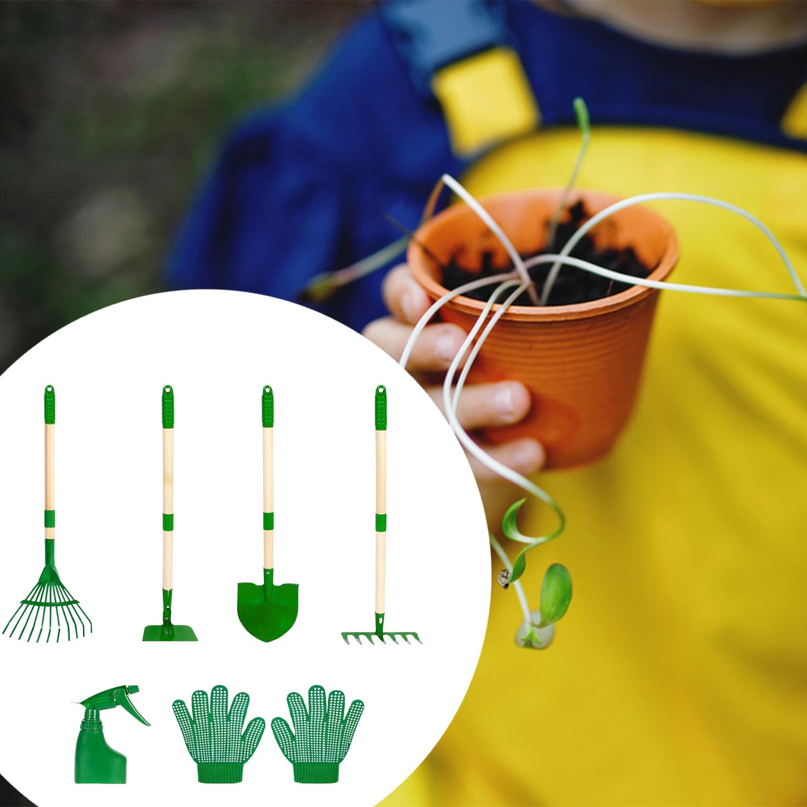 6x Kids Gardening Tools Set Ou - Gardening Tools Pink 评论和价格