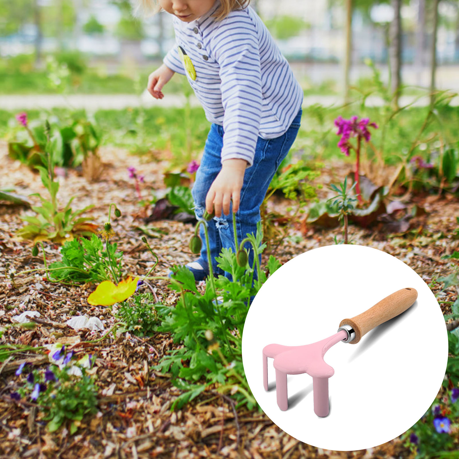 Little Gardener Tool Set Color - Gardening Tools Pink 评论和价格
