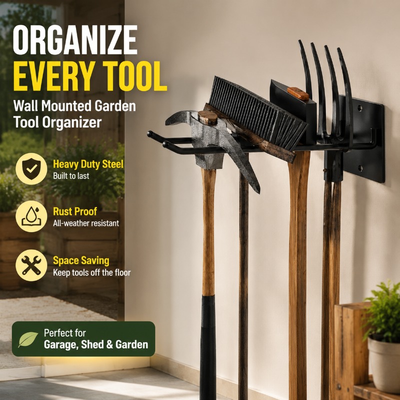 Thickened Wall Mount Garden To - Gardening Tools Organizer 评论和价格