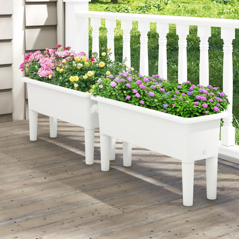2 PCS Raised Garden Beds Self- - Self-Watering Planter 评论和价格
