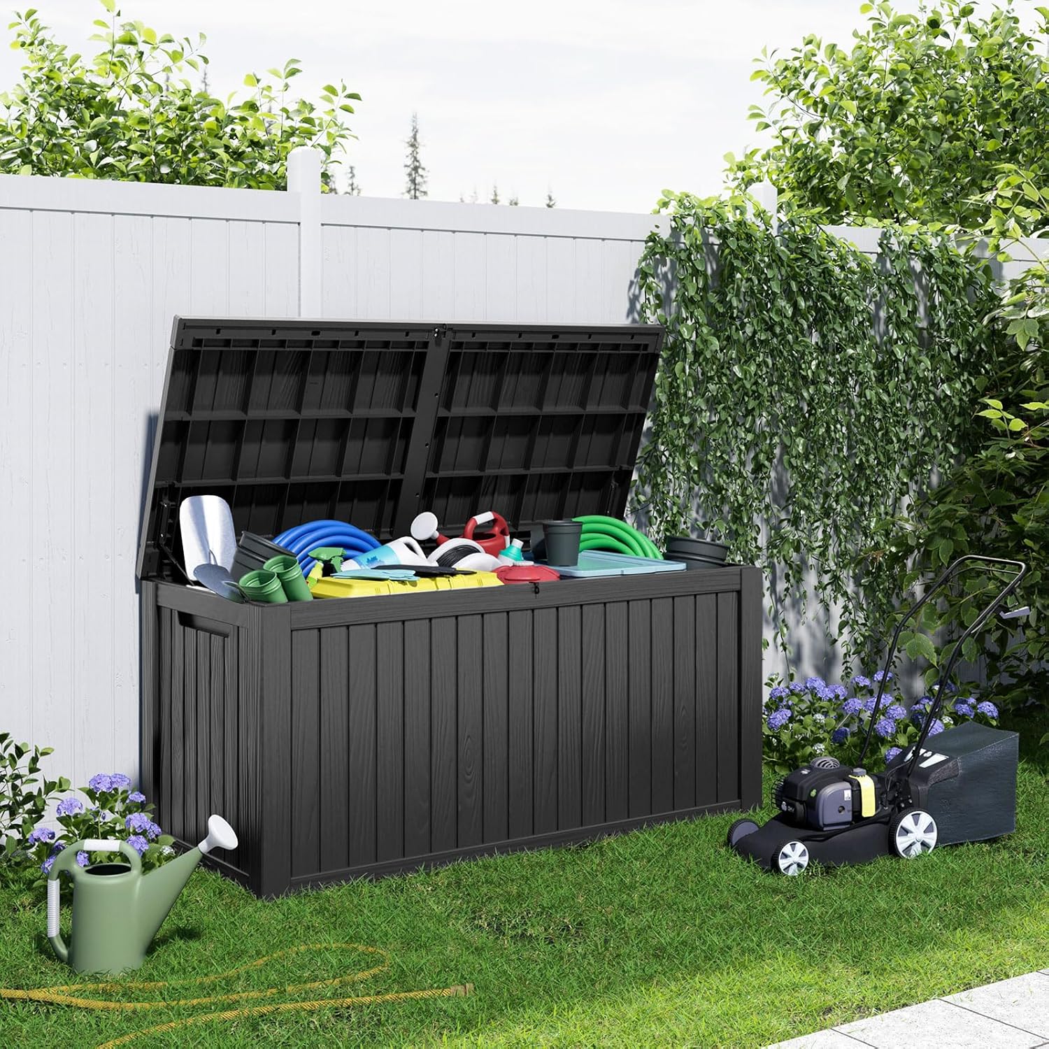 180Gal Lockable Resin Deck Box - Gardening Tool 评论和价格